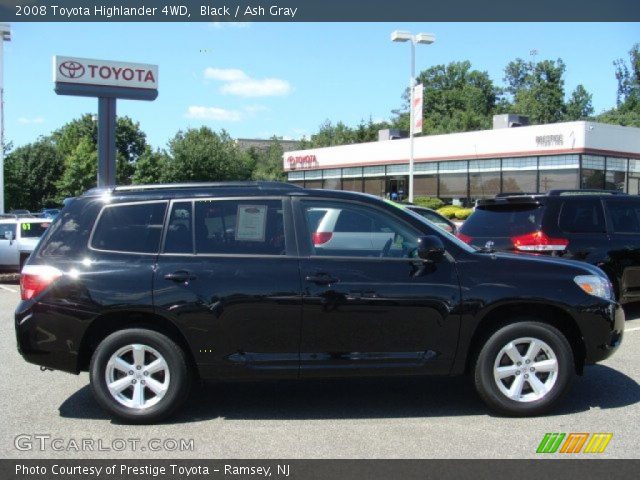 2008 Toyota Highlander 4WD in Black