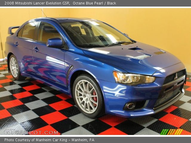 2008 Mitsubishi Lancer Evolution GSR in Octane Blue Pearl