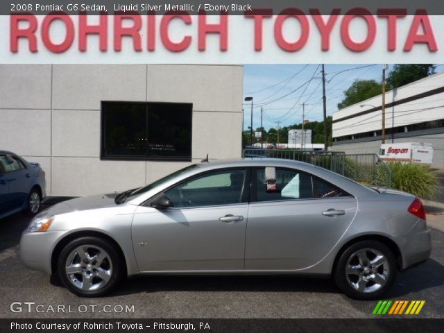 2008 Pontiac G6 Sedan in Liquid Silver Metallic