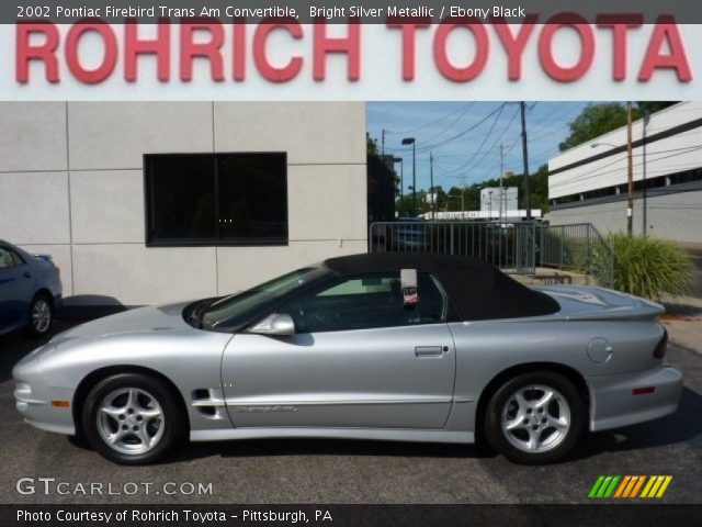 2002 Pontiac Firebird Trans Am Convertible in Bright Silver Metallic