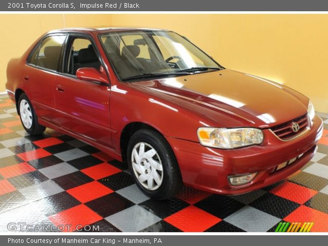 2001 Toyota Corolla S in Impulse Red