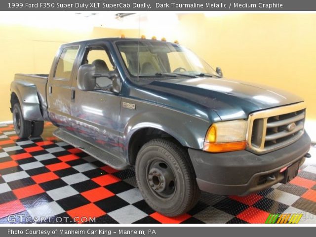 1999 Ford F350 Super Duty XLT SuperCab Dually in Dark Tourmaline Metallic