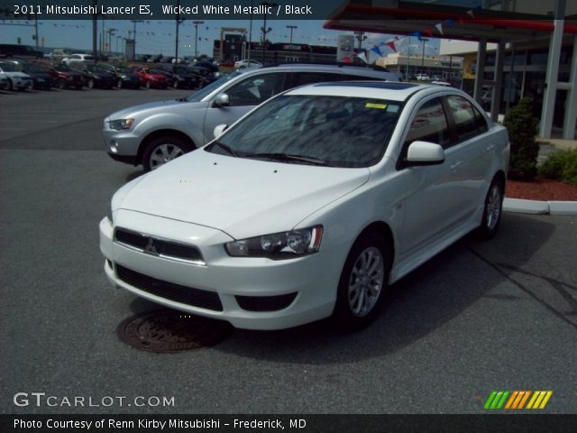 2011 Mitsubishi Lancer ES in Wicked White Metallic