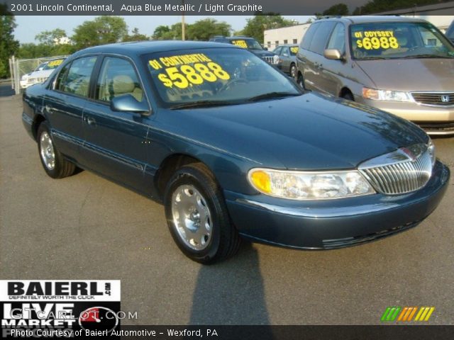 2001 Lincoln Continental  in Aqua Blue Metallic