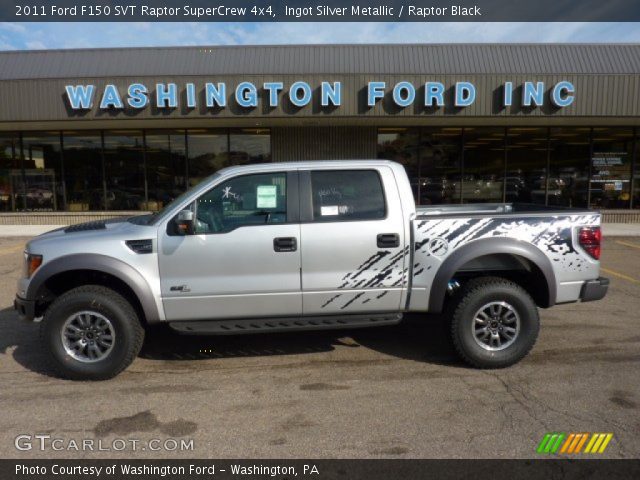 2011 Ford F150 SVT Raptor SuperCrew 4x4 in Ingot Silver Metallic