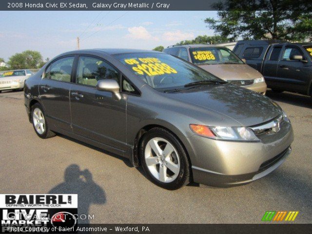 2008 Honda Civic EX Sedan in Galaxy Gray Metallic