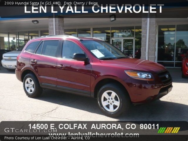 2009 Hyundai Santa Fe GLS 4WD in Dark Cherry