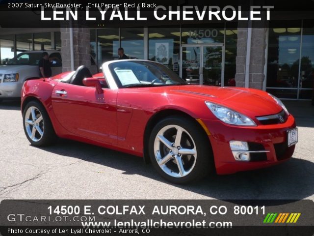 2007 Saturn Sky Roadster in Chili Pepper Red