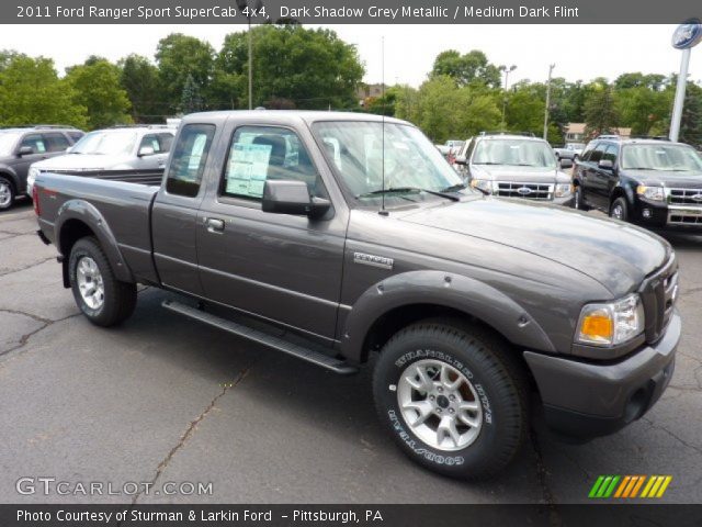 2011 Ford Ranger Sport SuperCab 4x4 in Dark Shadow Grey Metallic