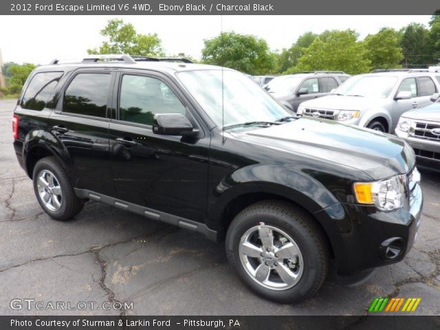 2012 Ford Escape Limited V6 4WD in Ebony Black