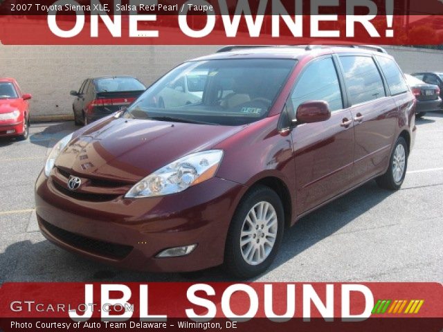 2007 Toyota Sienna XLE in Salsa Red Pearl