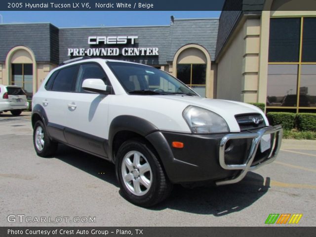 2005 Hyundai Tucson LX V6 in Nordic White