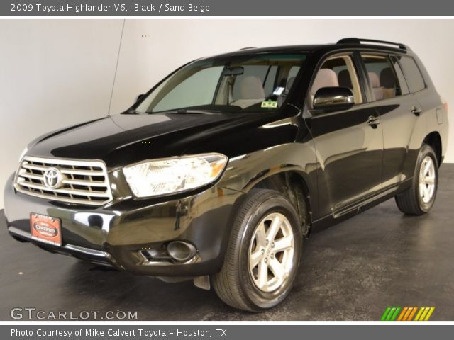 2009 Toyota Highlander V6 in Black