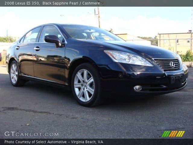 2008 Lexus ES 350 in Black Sapphire Pearl