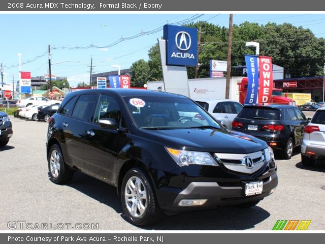 2008 Acura MDX Technology in Formal Black