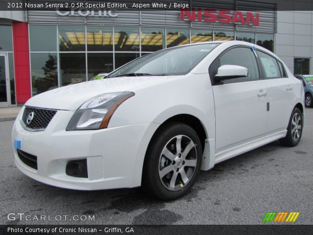 2012 Nissan Sentra 2.0 SR Special Edition in Aspen White