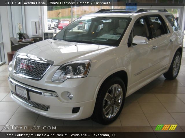 2011 GMC Acadia Denali in White Diamond Tintcoat