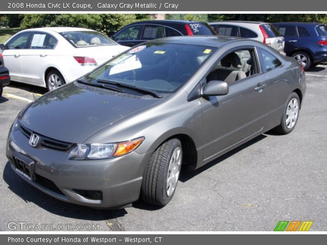 2008 Honda Civic LX Coupe in Galaxy Gray Metallic
