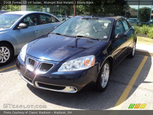 2008 Pontiac G6 V6 Sedan in Midnight Blue Metallic