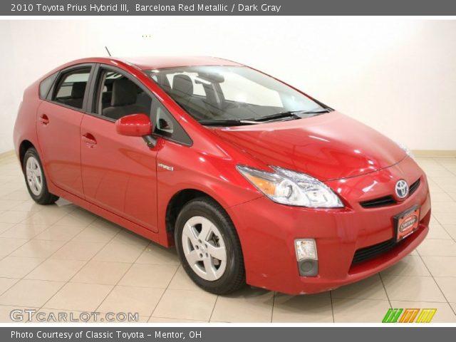 2010 Toyota Prius Hybrid III in Barcelona Red Metallic