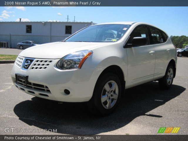 2008 Nissan Rogue S AWD in Phantom White Pearl