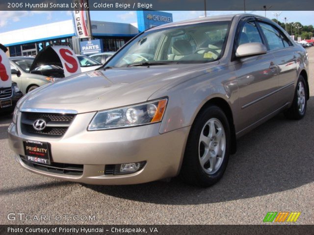 2006 Hyundai Sonata LX V6 in Golden Beige