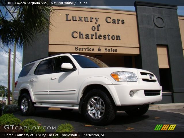 2007 Toyota Sequoia SR5 in Natural White
