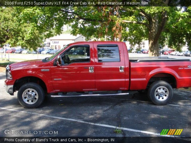2006 Ford F250 Super Duty XLT FX4 Crew Cab 4x4 in Red Clearcoat