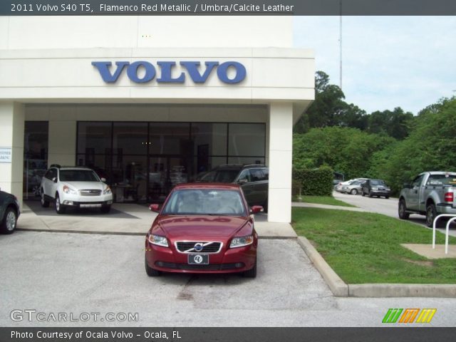 2011 Volvo S40 T5 in Flamenco Red Metallic