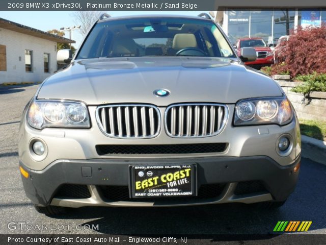 2009 BMW X3 xDrive30i in Platinum Bronze Metallic