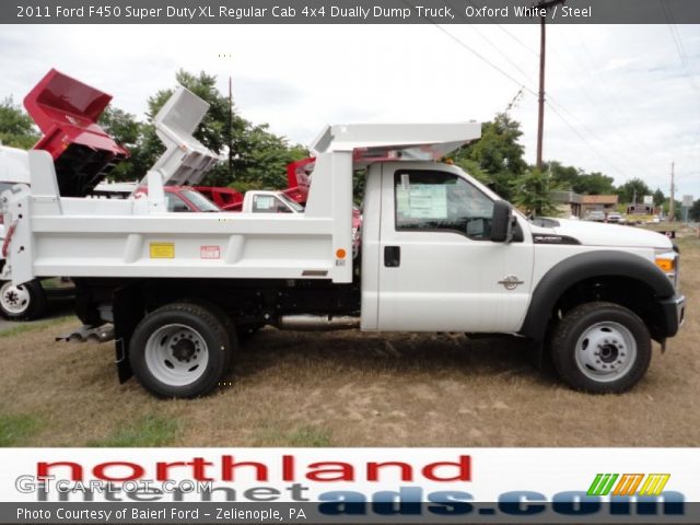 2011 Ford F450 Super Duty XL Regular Cab 4x4 Dually Dump Truck in Oxford White