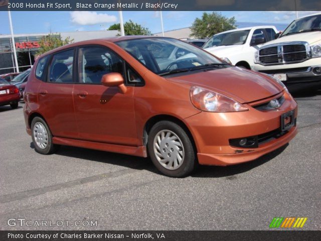 2008 Honda Fit Sport in Blaze Orange Metallic