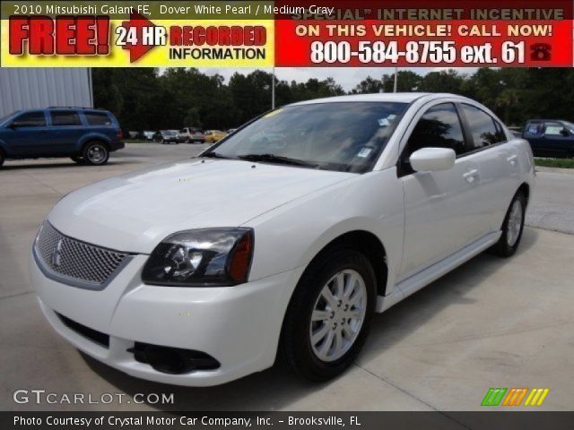 2010 Mitsubishi Galant FE in Dover White Pearl