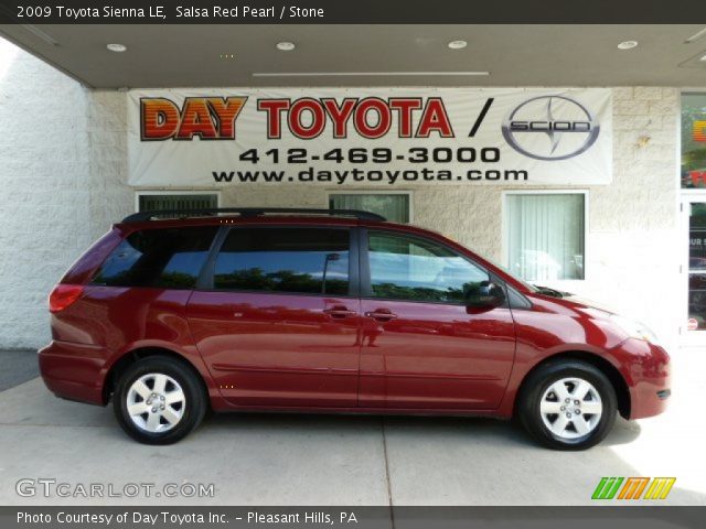 2009 Toyota Sienna LE in Salsa Red Pearl