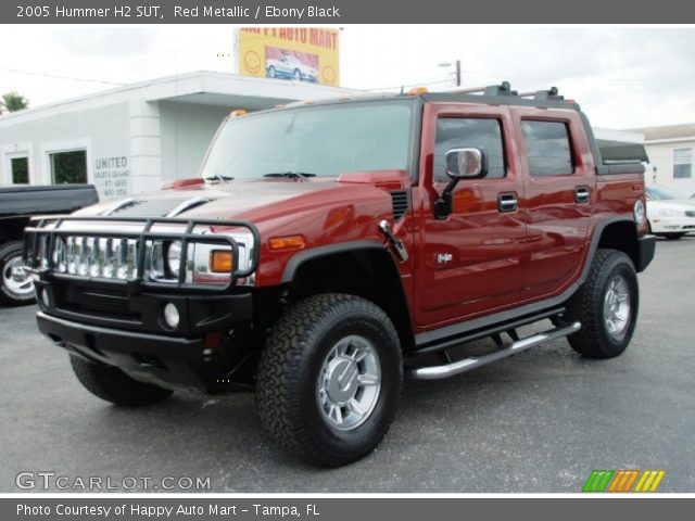 2005 Hummer H2 SUT in Red Metallic