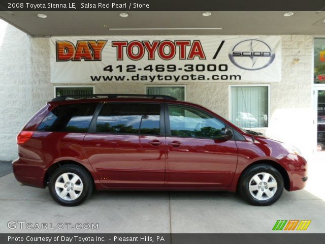 2008 Toyota Sienna LE in Salsa Red Pearl