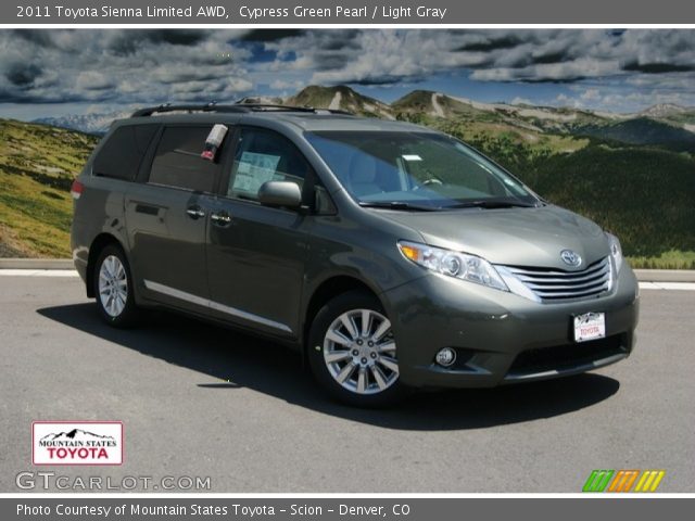 2011 Toyota Sienna Limited AWD in Cypress Green Pearl