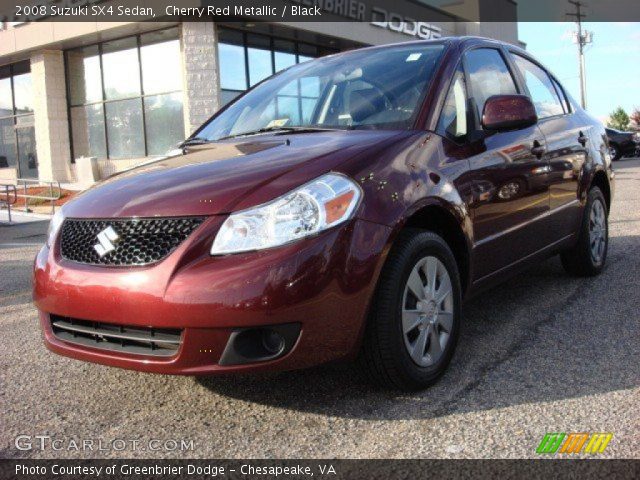 2008 Suzuki SX4 Sedan in Cherry Red Metallic