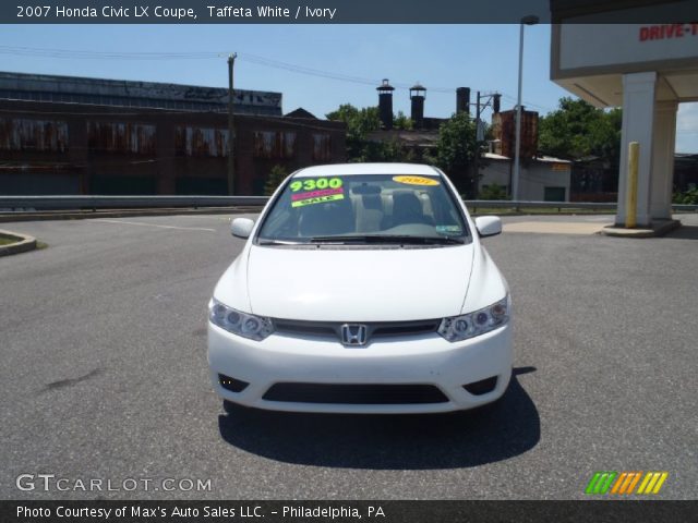 2007 Honda Civic LX Coupe in Taffeta White