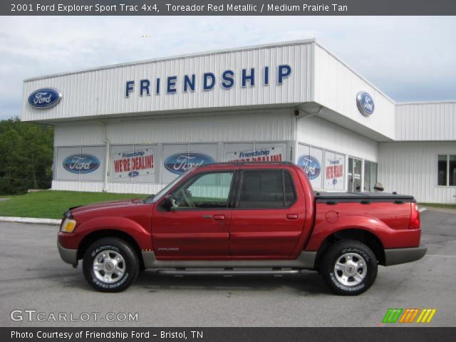 2001 Ford Explorer Sport Trac 4x4 in Toreador Red Metallic