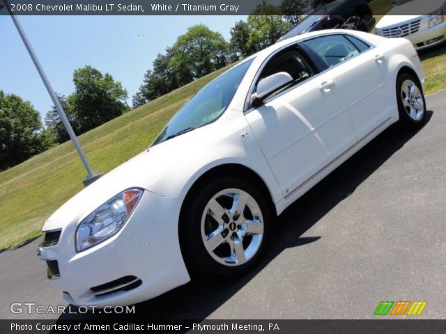 2008 Chevrolet Malibu LT Sedan in White