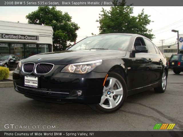 2008 BMW 5 Series 535xi Sedan in Black Sapphire Metallic
