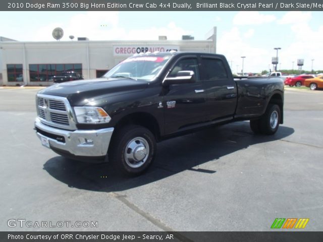 2010 Dodge Ram 3500 Big Horn Edition Crew Cab 4x4 Dually in Brilliant Black Crystal Pearl
