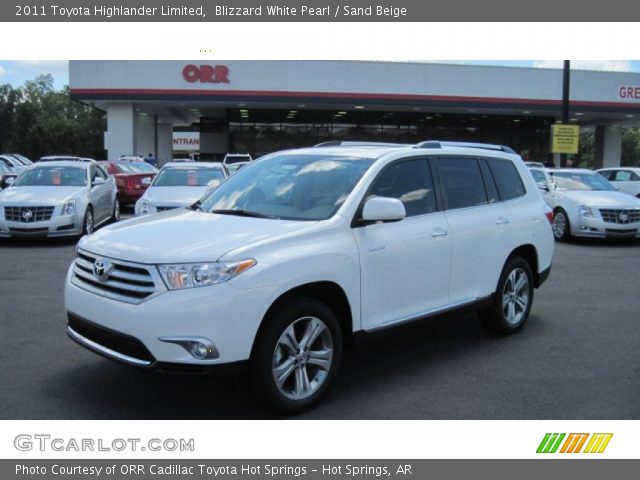 2011 Toyota Highlander Limited in Blizzard White Pearl