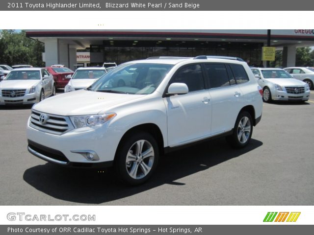 2011 Toyota Highlander Limited in Blizzard White Pearl