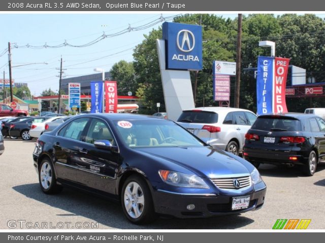 2008 Acura RL 3.5 AWD Sedan in Opulent Blue Pearl
