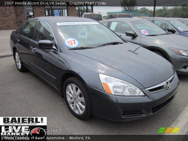 2007 Honda Accord EX-L V6 Sedan in Graphite Pearl