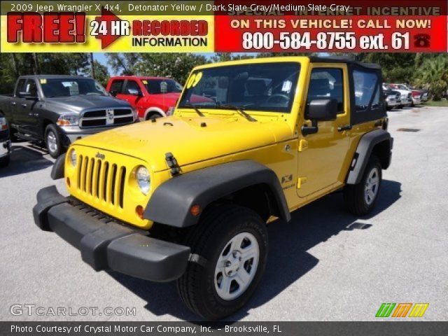 2009 Jeep Wrangler X 4x4 in Detonator Yellow