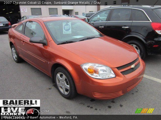 2007 Chevrolet Cobalt LS Coupe in Sunburst Orange Metallic