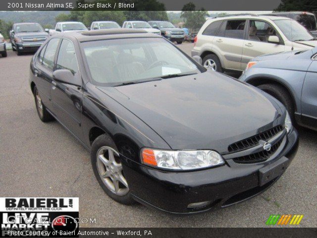 2001 Nissan Altima SE in Super Black